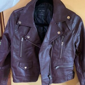 Faux leather jacket